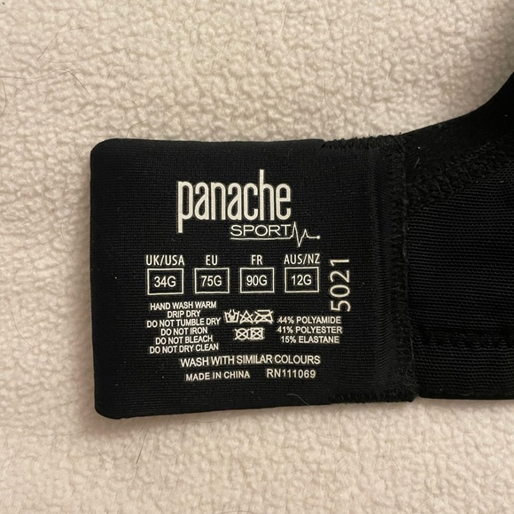 Panache Midnight Black Sports Bra - Picture 5 of 5